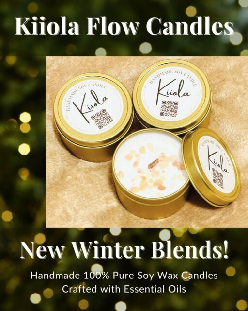 Happy Holidays! I hope you’re having a wonderful season.✨🎄💕

I’ve created my original candles, Kiiola Flow Candles, with special winter blends.
“Cozy Rhythm” creates warm, comforting moments, while “Frost Reverb” offers a peaceful reset.

Each scent goes along with a playlist to create the mood! Visit my website to listen 🎶 Link in bio @helloimkiiola 

They’ll be available at Coffee and All That Jazz @coffeenjazz72 , where I’ll be performing this Sunday, Dec 21, from 11 AM to 1 PM! Let’s celebrate the Winter Solstice together! ❄️

Features:
4 oz (113g) Tin Candle
– 100% Pure Soy Wax: A natural, eco-friendly wax from soybeans
– Essential Oils: Pure, plant-derived oils blended by Kiiola
– Himalayan Salt: Decorated with Himalayan salt in a colour reminiscent of Japanese cherry blossoms

Hand-poured in small batches by Kiiola

#torontomusician #handmadecandle #soycandle